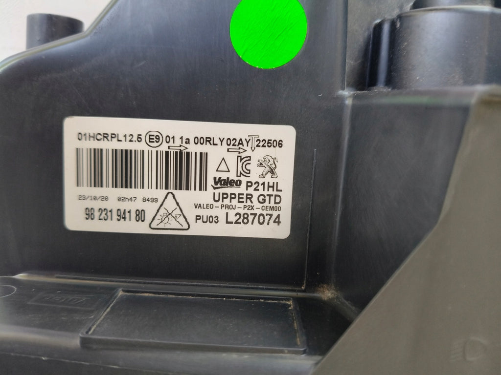 Frontscheinwerfer Peugeot 208 II 9823194180 Full LED Links Headlight SCH9397024969jt