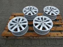 Laden Sie das Bild in den Galerie-Viewer, 4x Alufelge 16 Zoll 6.5" 5x120 51ET Glanz Silber 7E0601025N VW T6 T5 Rim Wheel FEL6578139214dw