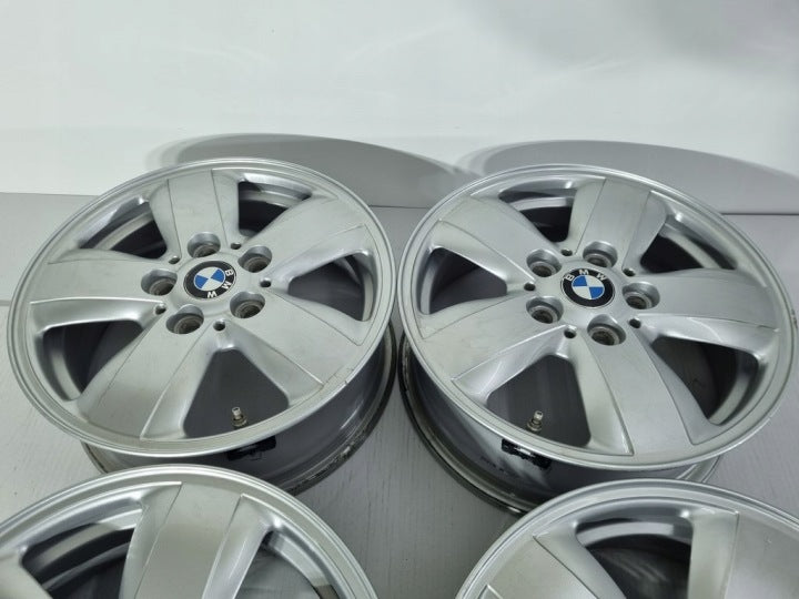 4x Alufelge 15 Zoll 5.5" 5x112 46ET Glanz Silber 6855101 Mini Rim Wheel FEL1880901952yc