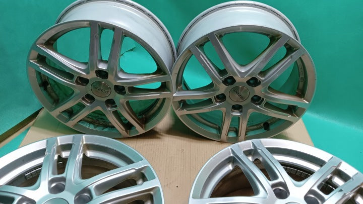 4x Alufelge 16 Zoll 6.5" 5x112 41ET Matt Silber Audi I Rim Wheel FEL2030078134dr