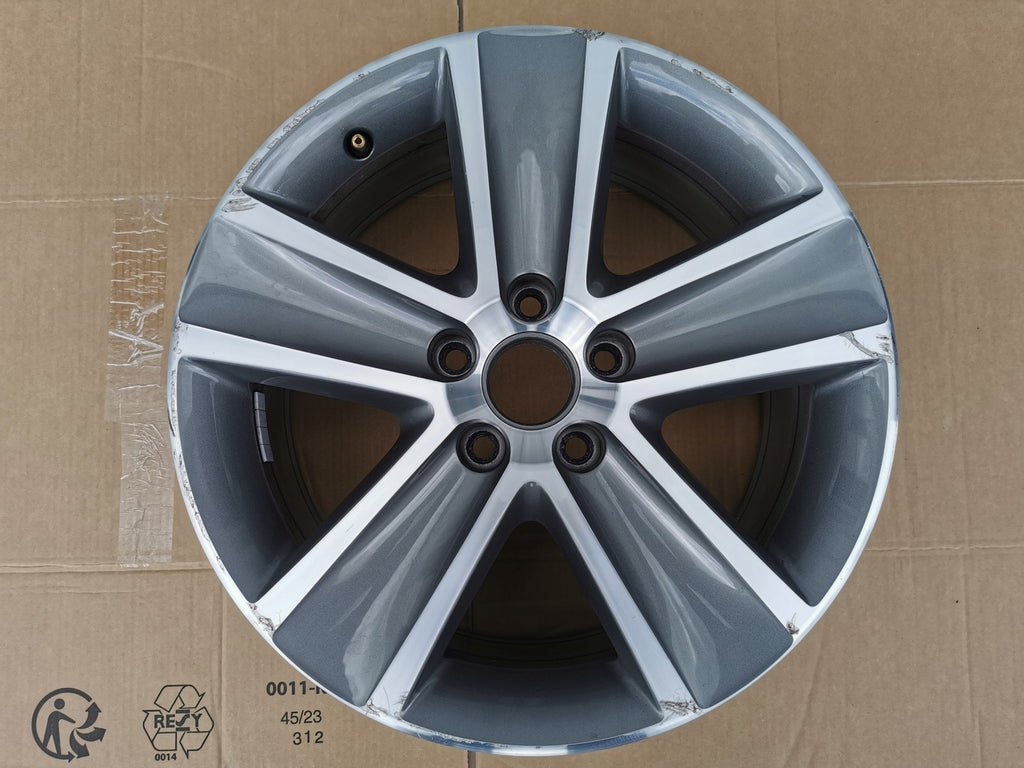 1x Alufelge 17 Zoll 7.5" 5x112 47ET Glanz Graphit 5M0601025A Mg Golf V Plus