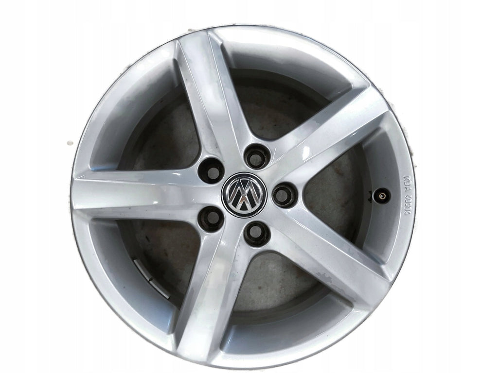 1x Alufelge 15 Zoll 6.0" 5x100 40ET Glanz Silber 6R0071495B VW Polo Rim Wheel