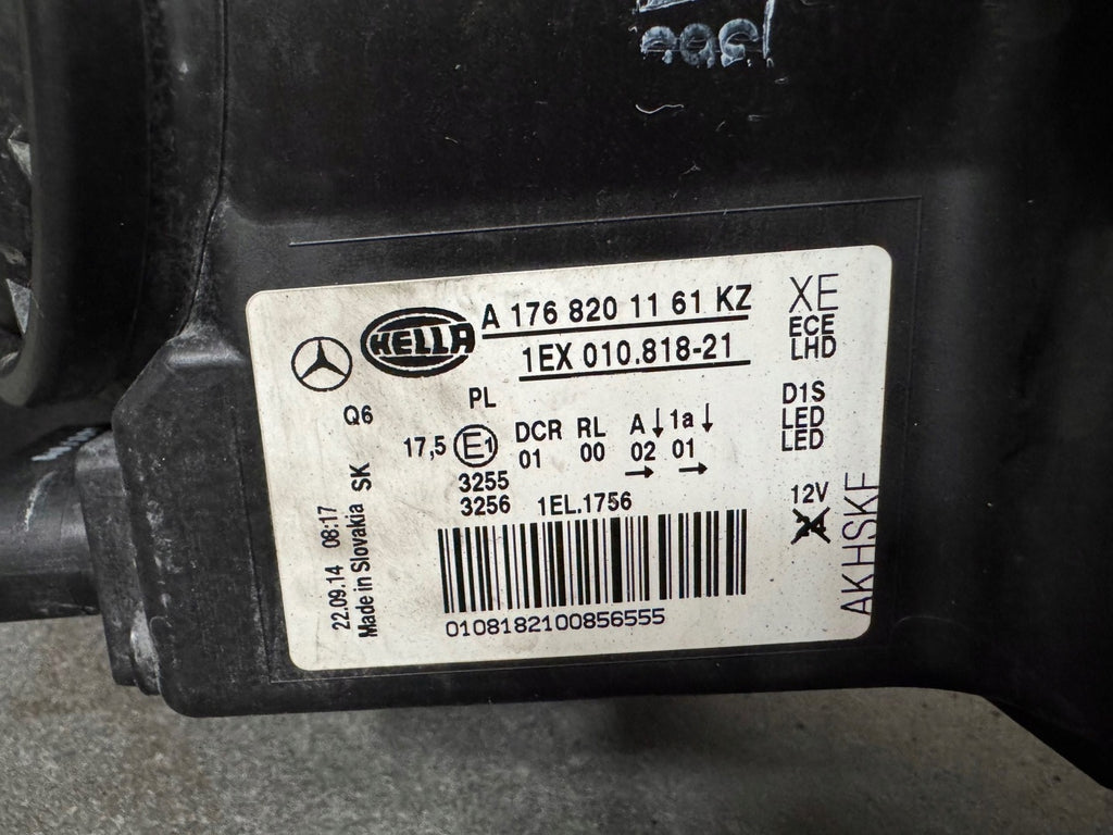 Frontscheinwerfer Mercedes-Benz W176 A1768201161 Links Scheinwerfer Headlight SCH1950813717wx