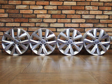 Laden Sie das Bild in den Galerie-Viewer, 4x Alufelge 16 Zoll 6.5" 5x112 48ET Glanz Silber VW Golf Touran Rim Wheel FEL1050158444cu