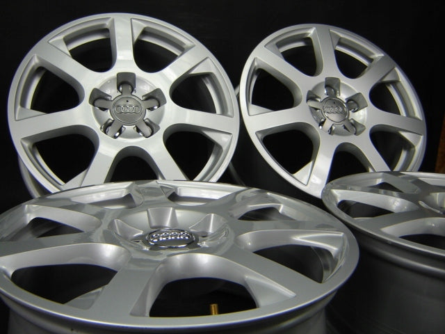 4x Alufelge 17 Zoll 7.0" 5x112 37ET Glanz Silber 8R0601025E Audi A5 Q5 Rim Wheel FEL5485183530pf
