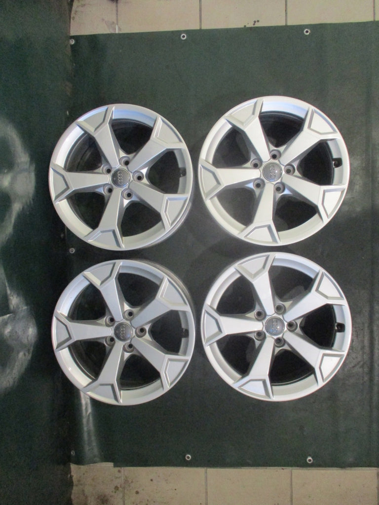 4x Alufelge 17 Zoll 6.5" 5x112 38ET Glanz Silber 83A601025AL Audi Rim Wheel FEL8958983621ui