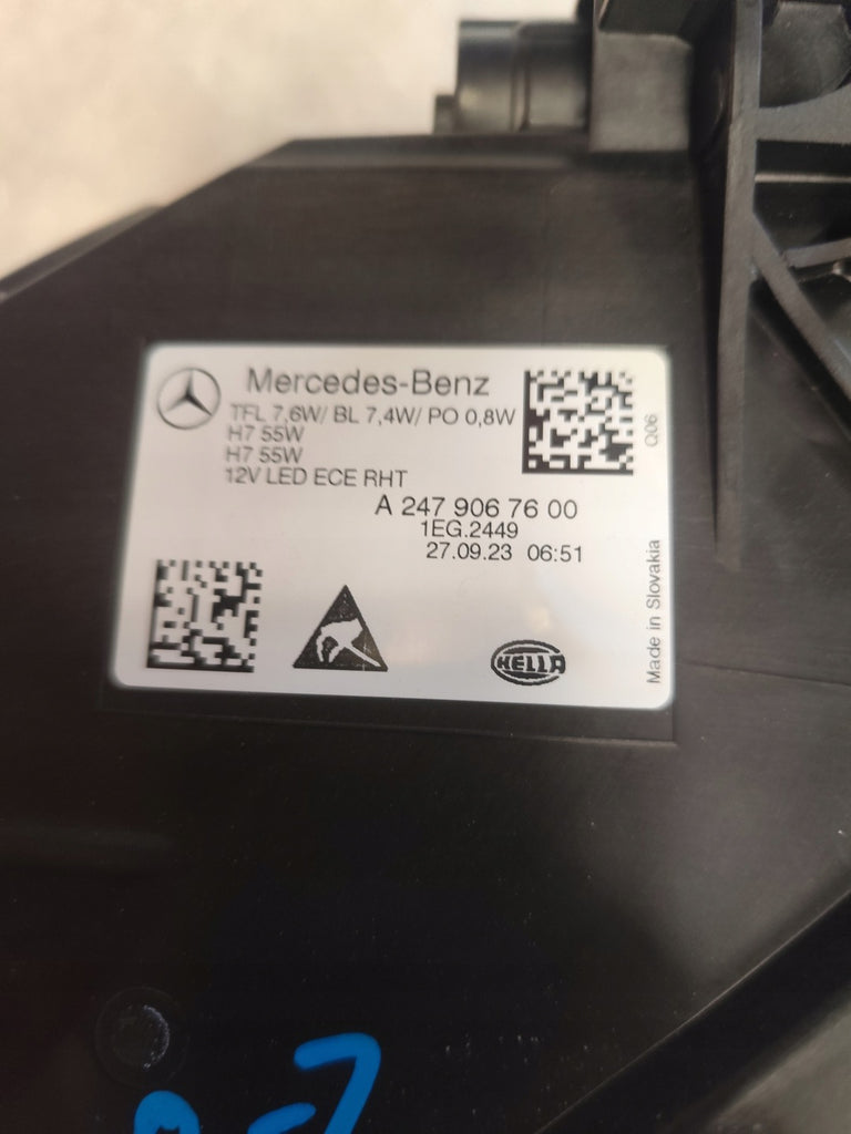 Frontscheinwerfer Mercedes-Benz W247 W246 A2479067600 Rechts Headlight SCH4055523311sw