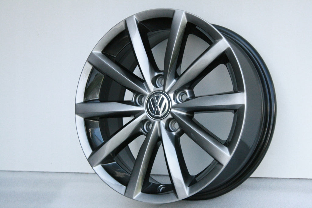 4x Alufelge 16 Zoll 6.5" 5x112 Glanz 5G0601025BQ VW Passat Beetle Touran Jetta FEL3714780751td