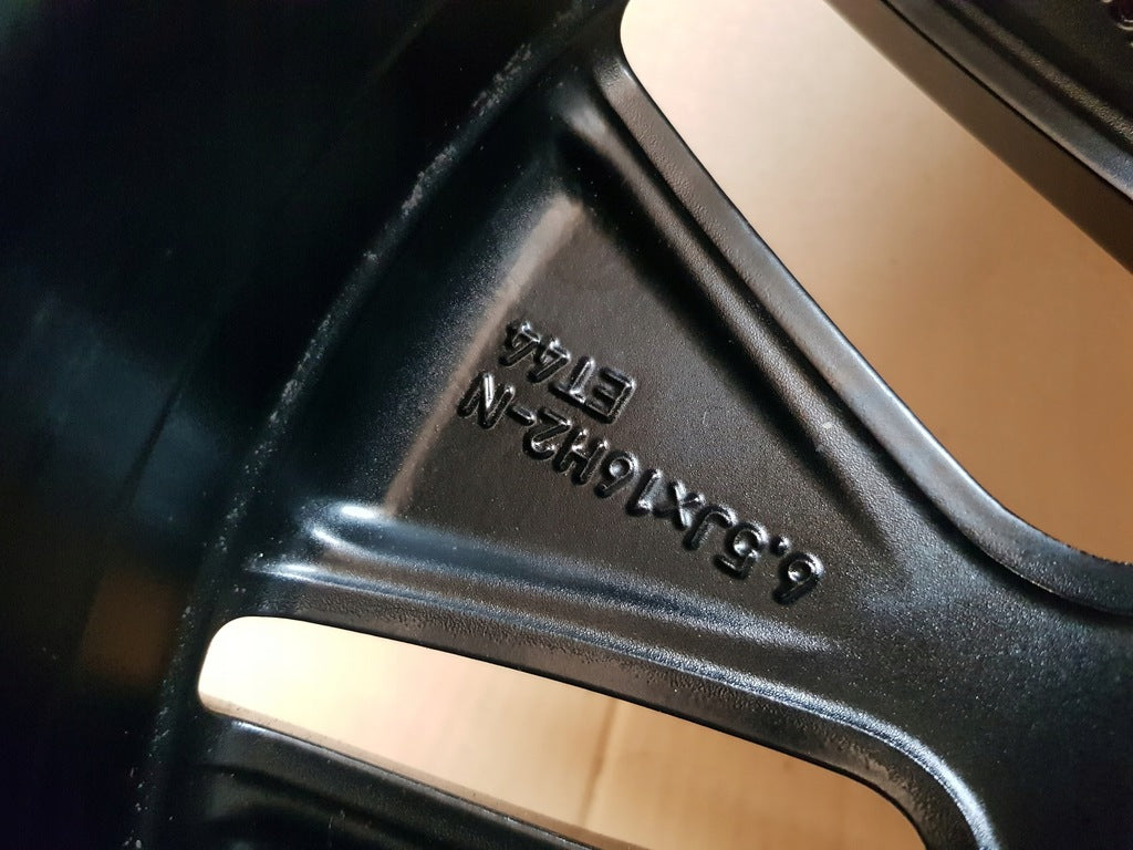 1x Alufelge 16 Zoll 6.5" 5x112 44ET Matt Schwarz A1774010000 Mercedes-Benz FEL1553484641mv