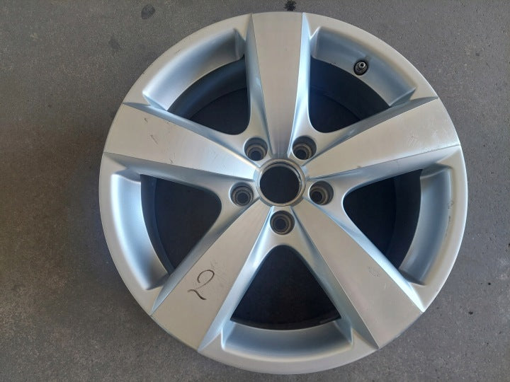1x Alufelge 17 Zoll 6.5" 5x112 33ET Glanz Silber 5N0601025AG VW Tiguan Rim Wheel FEL3325886952qi