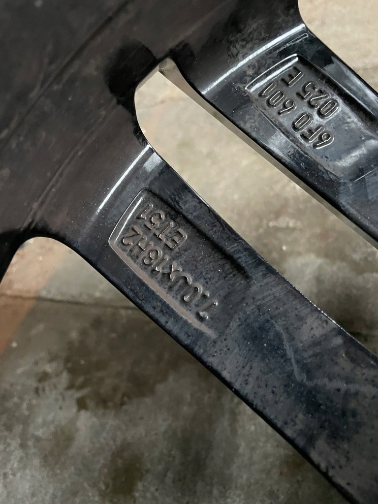 1x Alufelge 18 Zoll 7.0" 5x100 51ET Glanz Schwarz 6F0601025 Seat Ibiza V