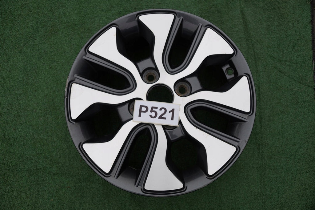 1x Alufelge 14 Zoll 5.0" 4x100 49ET Glanz Schwarz 52910-1Y700 Kia Picanto FEL9003086274zp