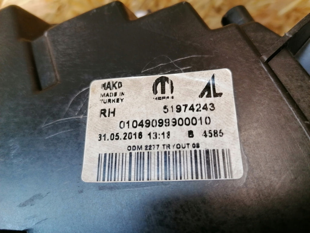 Frontscheinwerfer Fiat Doblo 51974243 Rechts Scheinwerfer Headlight SCH2282821221rm