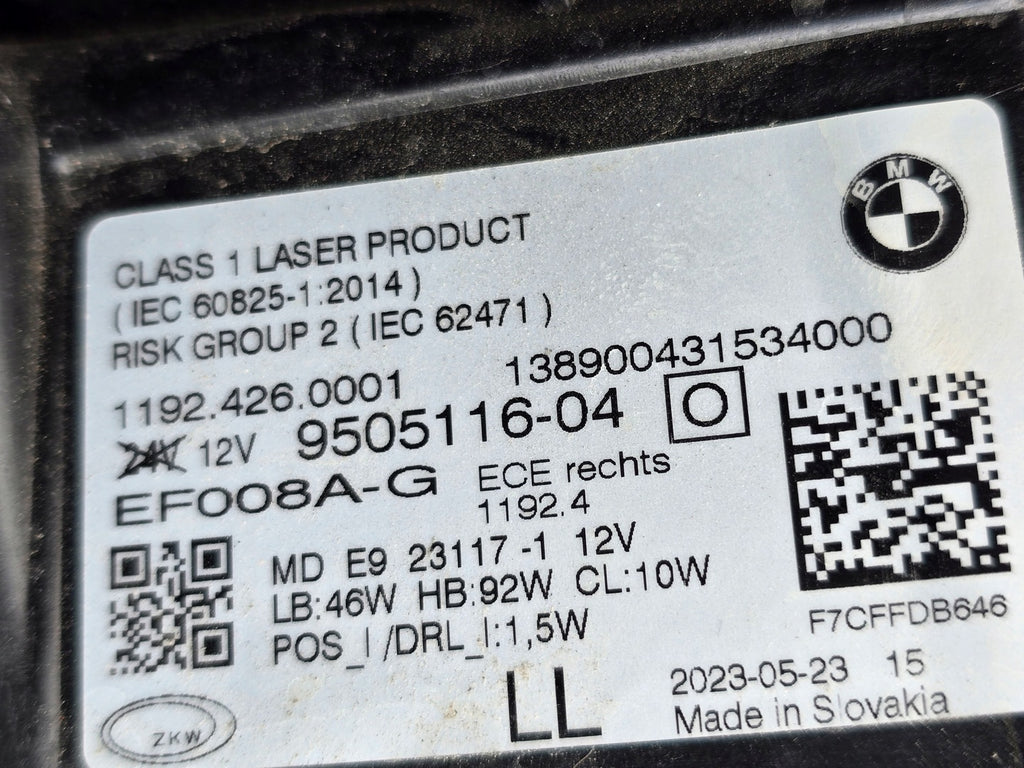 Frontscheinwerfer BMW 4 G22 G23 G26 9505116-04 Laser Rechts Headlight SCH8974869625ao
