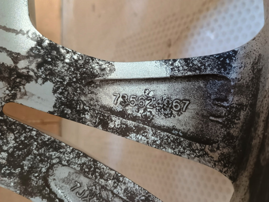 1x Alufelge 17 Zoll 7.0" 5x110 40ET Matt Silber 735624967 Fiat 500x Rim Wheel FEL3078028117mz