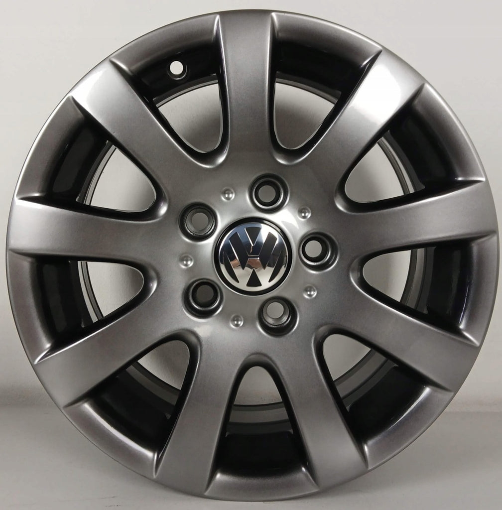 4x Alufelge 15 Zoll 6.5" 5x112 Glanz 1KO601025AO VW Rim Wheel FEL1279225312vj
