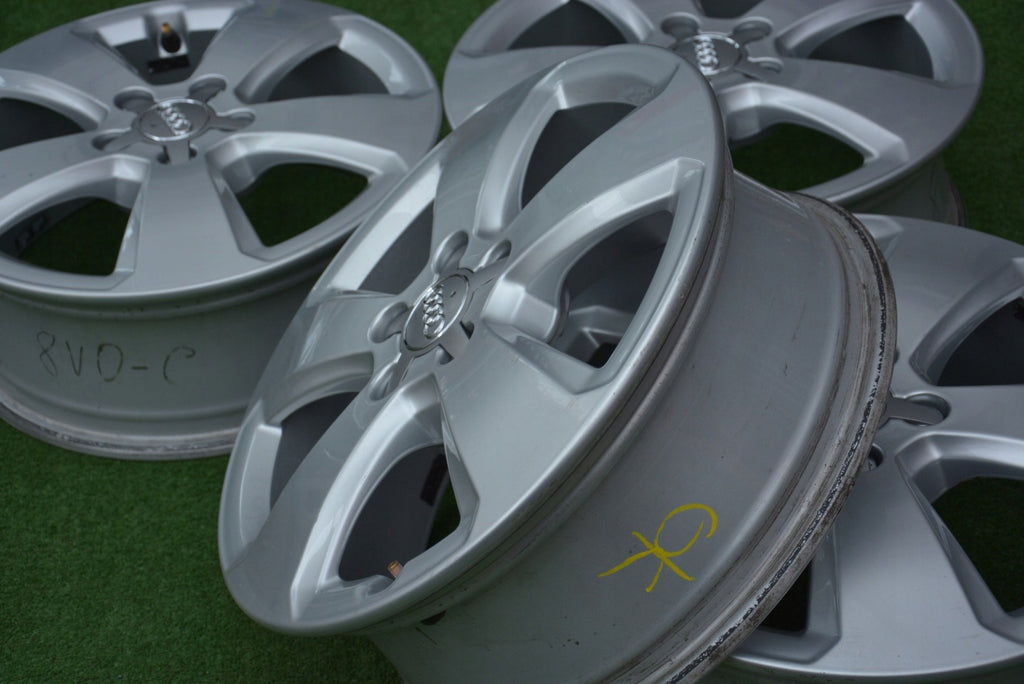 4x Alufelge 17 Zoll 6.0" 5x112 48ET Glanz Silber 8V0601025C Audi Rim Wheel FEL2250239379tu