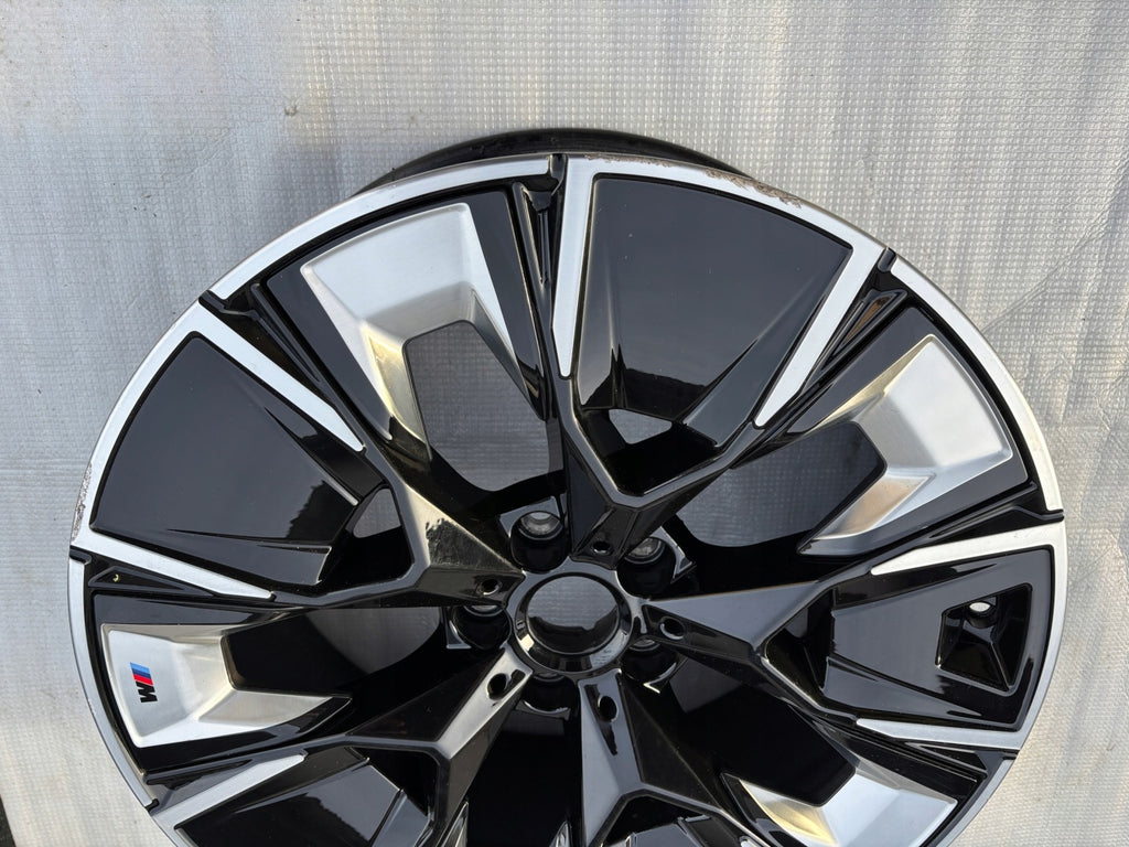 1x Alufelge 20 Zoll 8.0" 5x112 26ET Glanz Schwarz 7916267 BMW Ix3 Rim Wheel FEL9951481887gb