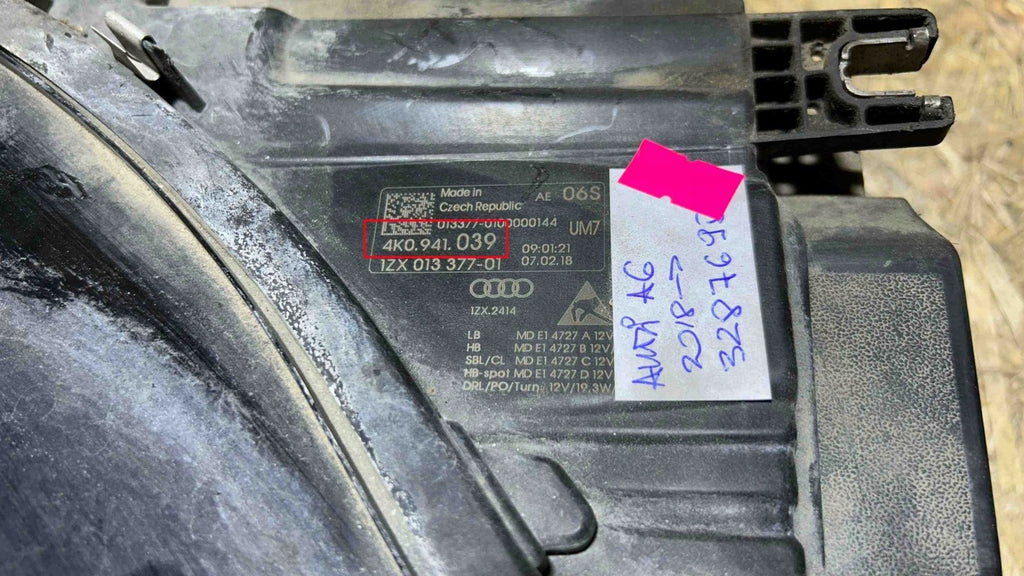 Frontscheinwerfer Audi C8 4K0941039 LED Ein Stück (Rechts oder Links) Headlight