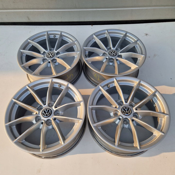 4x Alufelge 16 Zoll 6.5" 5x112 22ET 68876921 BMW 4 Tiguan Passat B8 Sharan FEL9612020180kr