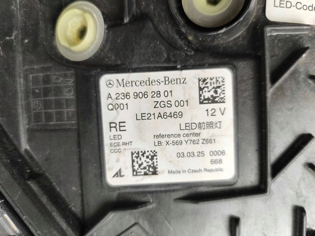 Frontscheinwerfer Mercedes-Benz A2369062801 LED Rechts Scheinwerfer Headlight SCH8789974879to