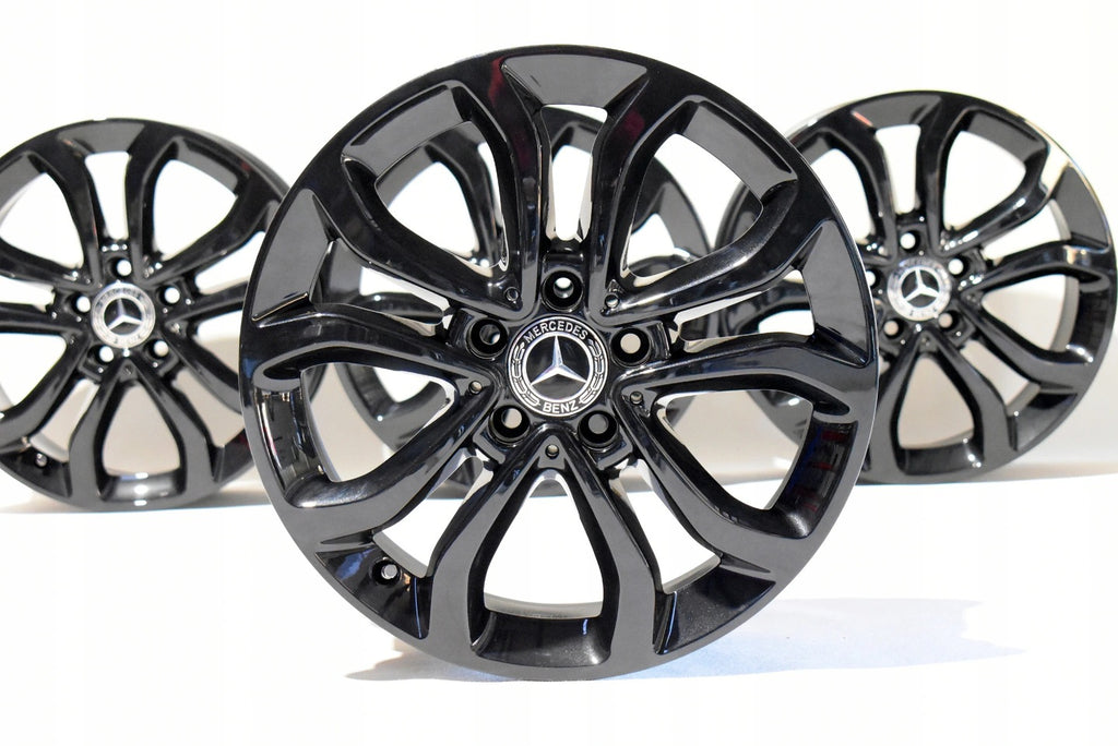 1x Alufelge 17 Zoll 7.0" 5x112 48ET Glanz Schwarz A2054010200 Mercedes-Benz W205