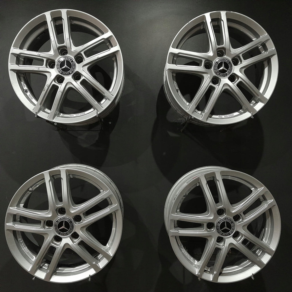 4x Alufelge 16 Zoll 6.5" 5x112 44ET KBA51750 Mercedes-Benz W176 W246 Rim Wheel FEL1618278958xf