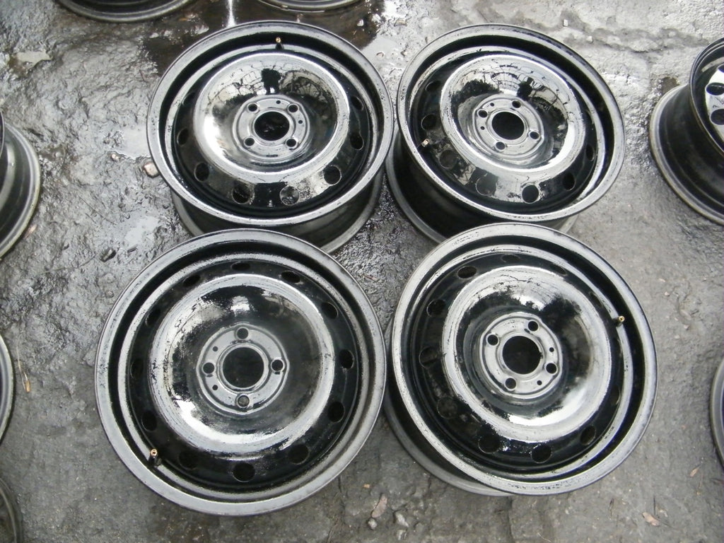 4x Alufelge 15 Zoll 6.0" 4x100 50ET Schwarz Dacia Sandero I Z Logan Rim Wheel FEL2139712693yj