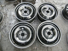 Laden Sie das Bild in den Galerie-Viewer, 4x Alufelge 15 Zoll 6.0" 4x100 50ET Schwarz Dacia Sandero I Z Logan Rim Wheel FEL2139712693yj