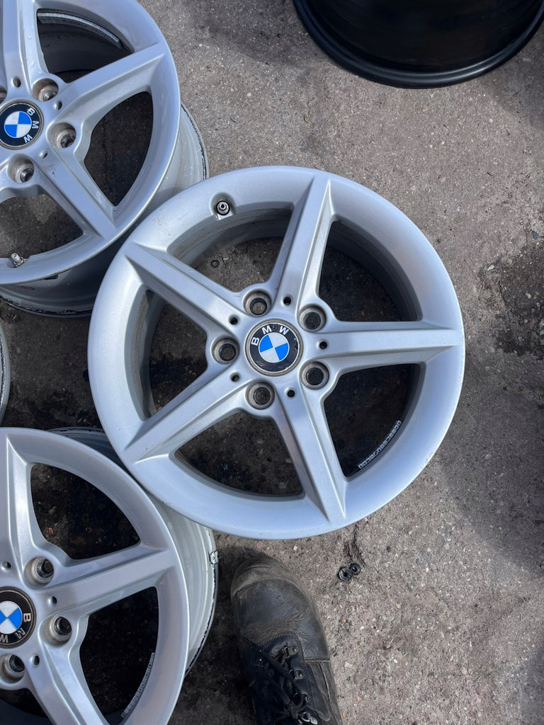 4x Alufelge 16 Zoll 7.0" 5x120 40ET Glanz Silber 6866302 BMW F30 E90 Rim Wheel FEL1111385148pr