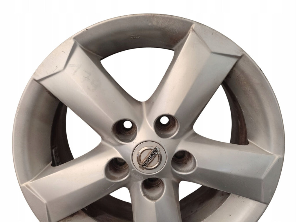 1x Alufelge 16 Zoll 6.5" 5x114.3 40ET Glanz Silber Nissan Qashqai I J10 FEL4965853656jv