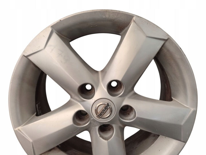 1x Alufelge 16 Zoll 6.5" 5x114.3 40ET Glanz Silber Nissan Qashqai I J10 FEL4965853656jv