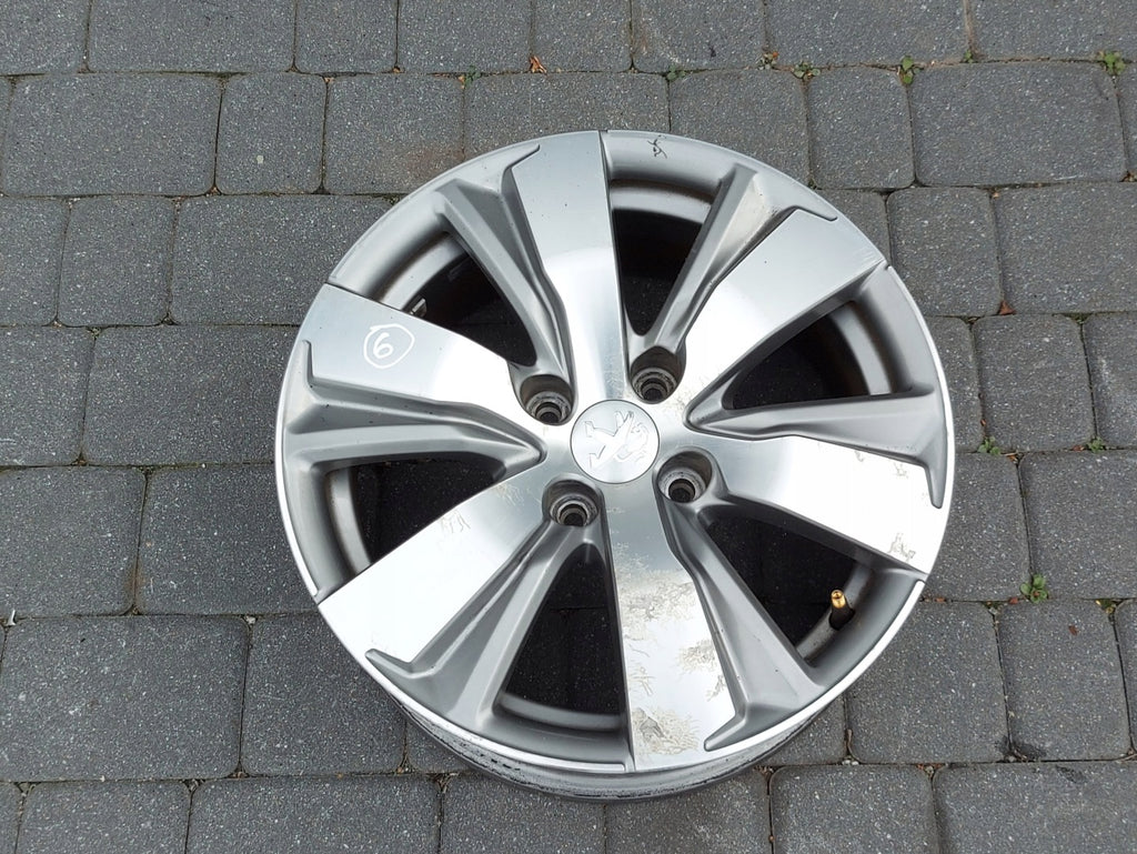 1x Alufelge 16 Zoll 6.5" 4x108 20ET Glanz Silber 9678398177 Peugeot Rim Wheel FEL9899213614nr