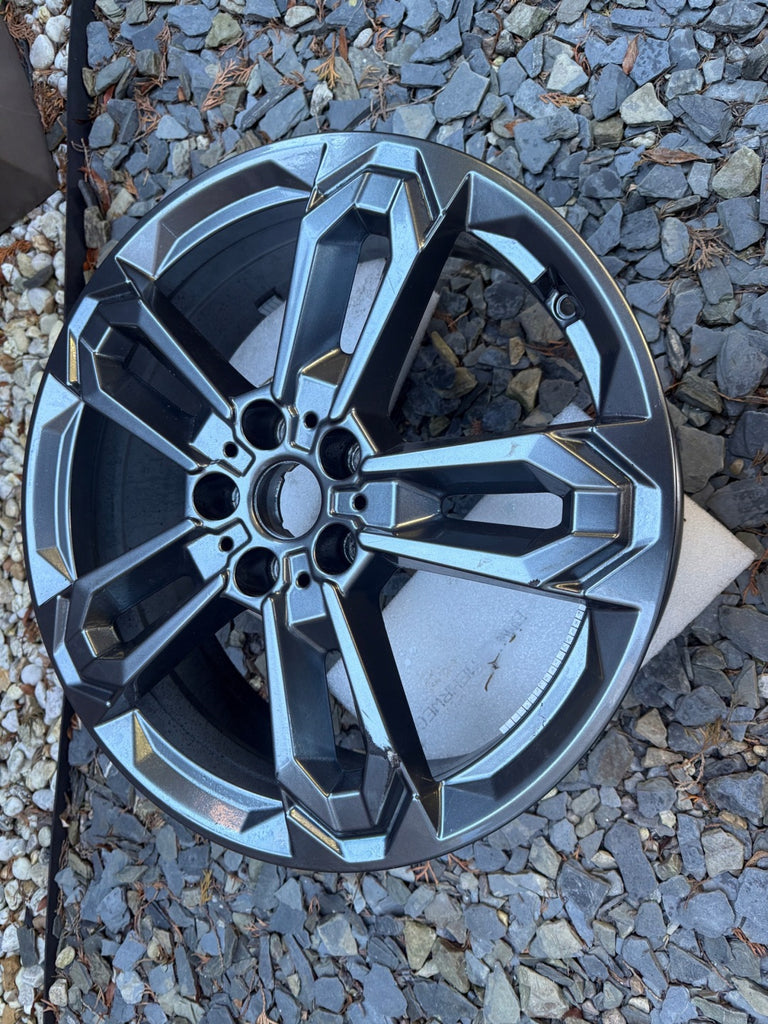 1x Alufelge 19 Zoll 6.5" 5x112 42ET Glanz Grau 5A661A8 BMW X1 Rim Wheel FEL5884480620nr
