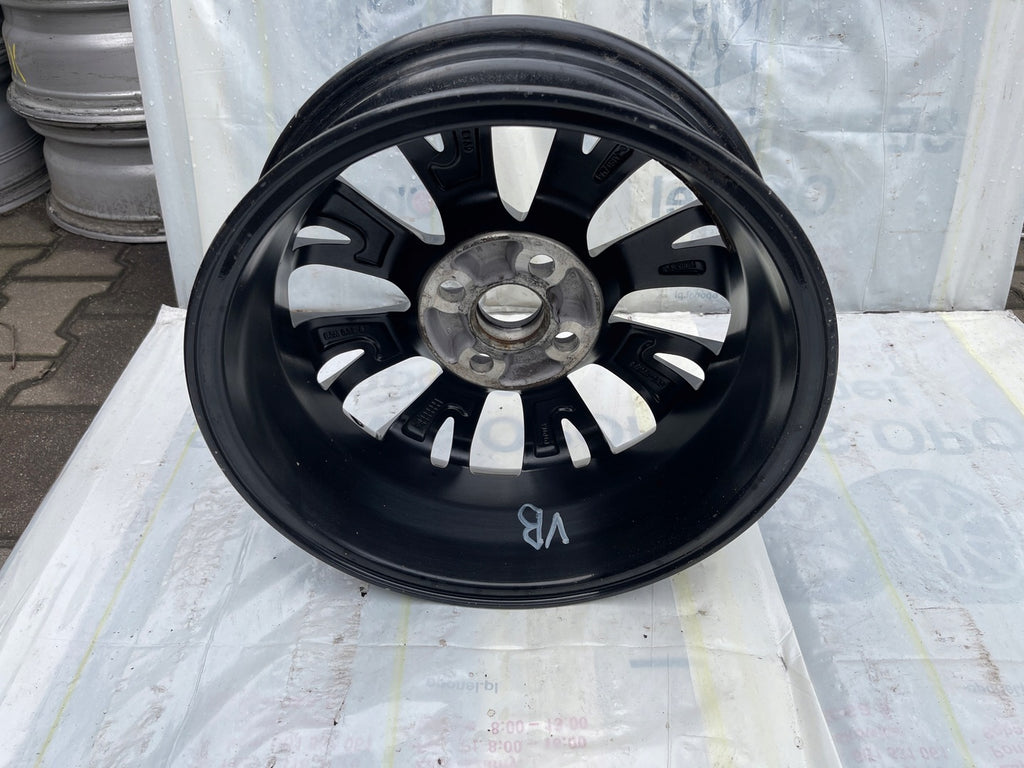 1x Alufelge 15 Zoll 5.0" 4x100 39ET Glanz Schwarz CMS-1007, 42611-ODJ10 Toyota