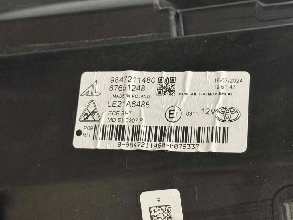 Frontscheinwerfer Toyota Proace 23-9847211480 Full LED Rechts Headlight SCH7397188081zb