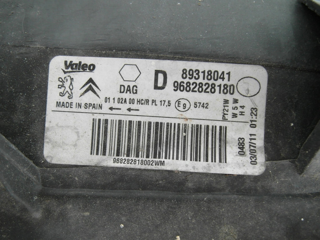 Frontscheinwerfer Citroën Berlingo 9682828180 Rechts Scheinwerfer Headlight SCH4132255958ra