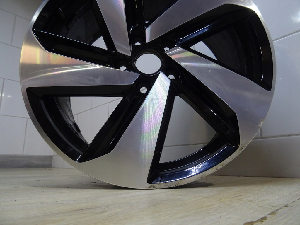 1x Alufelge 18 Zoll 7.5" 5x112 49ET Glanz Rot 5C0601025 VW Golf Vii Rim Wheel