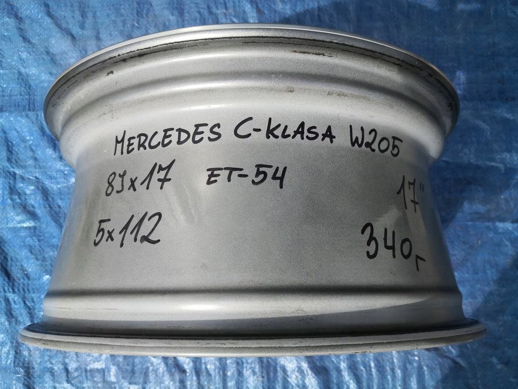 1x Alufelge 17 Zoll 8.0" 5x112 54ET A2054013900 Mercedes-Benz W205 A205 FEL1491024934oe