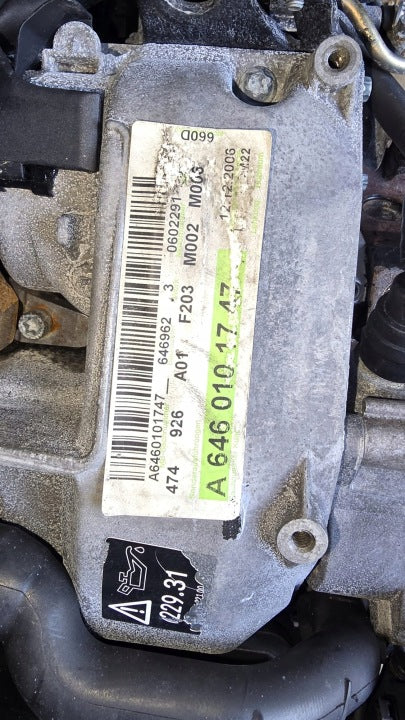 Motor Mercedes-Benz W203 646962 2.2 CDI 122PS 90kW Diesel Engine Komplett MOT4255648455ht