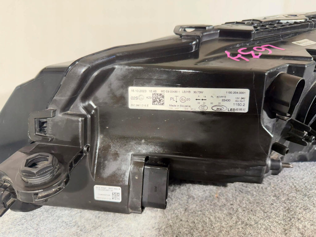 Frontscheinwerfer Skoda Superb III 3V1941016E 922430111502040001 LED Rechts SCH1664546915hd