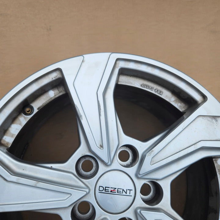 1x Alufelge 16 Zoll 7.0" 5x108 44ET Glanz Silber Rim Wheel FEL2064109741wz