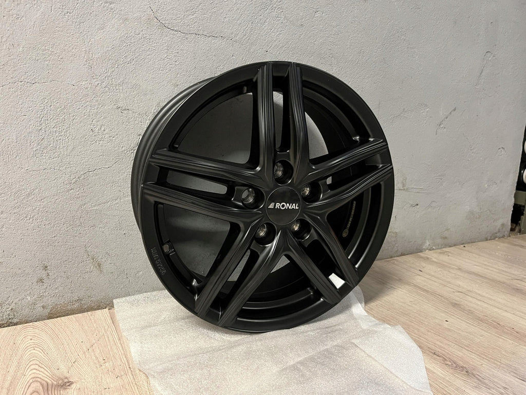 1x Alufelge 16 Zoll 6.5" 5x108 50ET Matt Schwarz 65R6655351 Rim Wheel FEL7825594208br