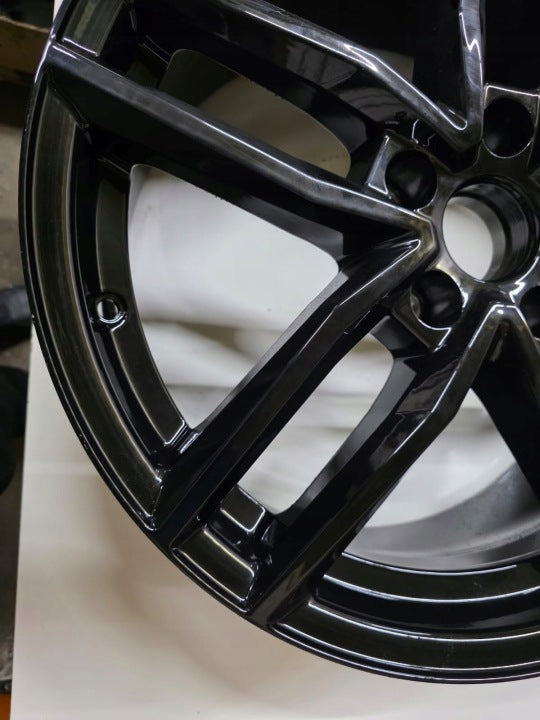 1x Alufelge 18 Zoll 7.5" 5x112 51ET Glanz Schwarz Rim Wheel FEL8655687933tl