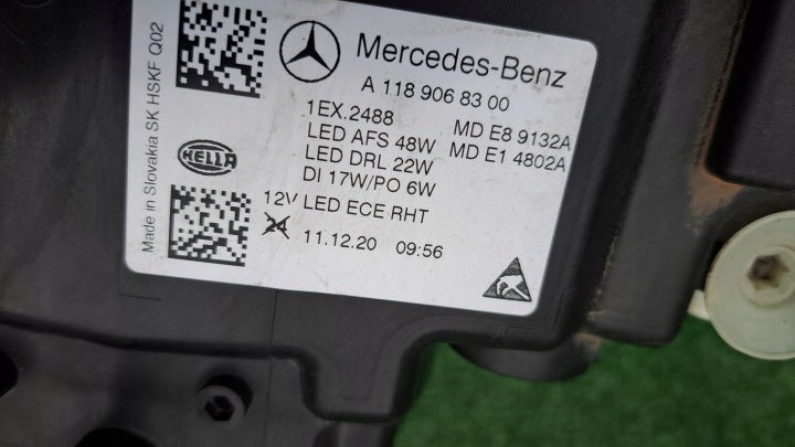 Frontscheinwerfer Mercedes-Benz Cla A1189068300 LED Links Scheinwerfer Headlight SCH1134341025ey