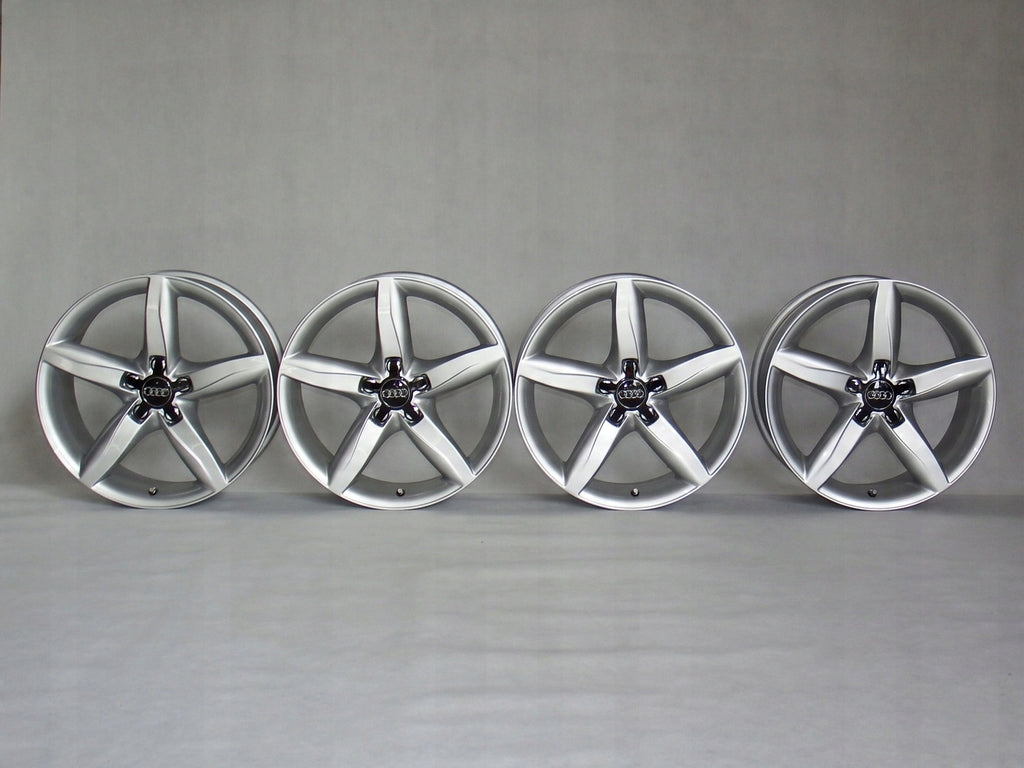 4x Alufelge 18 Zoll 8.0" 5x112 47ET Glanz Silber 8K0601025D Audi A6 A4 Rim Wheel