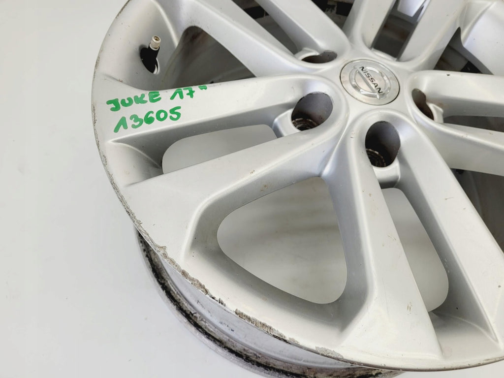 1x Alufelge 17 Zoll 7.0" 5x114.3 47ET Glanz N457017 Nissan Juke Rim Wheel FEL2227552836gu