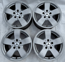 Laden Sie das Bild in den Galerie-Viewer, 4x Alufelge 16 Zoll 7.5" 5x112 37ET Glanz Silber Mercedes-Benz Rim Wheel FEL3262861584sj