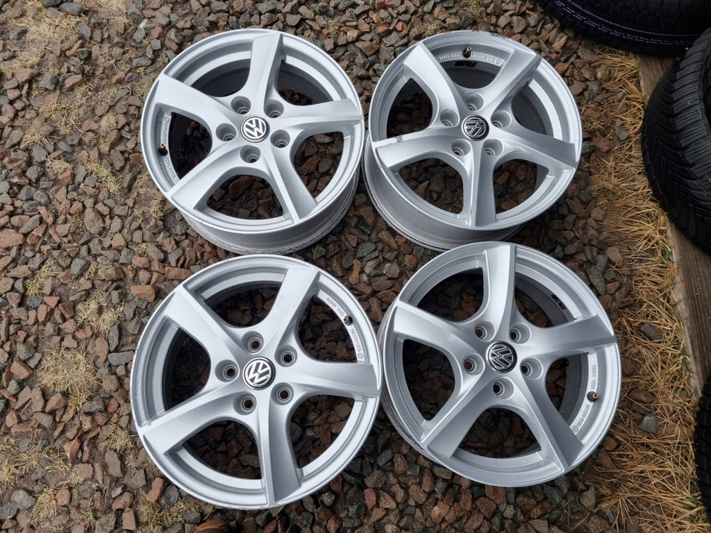 4x Alufelge 16 Zoll 6.5" 5x112 46ET Glanz KBA49924 Skoda Octavia I Golf FEL4160365622hl