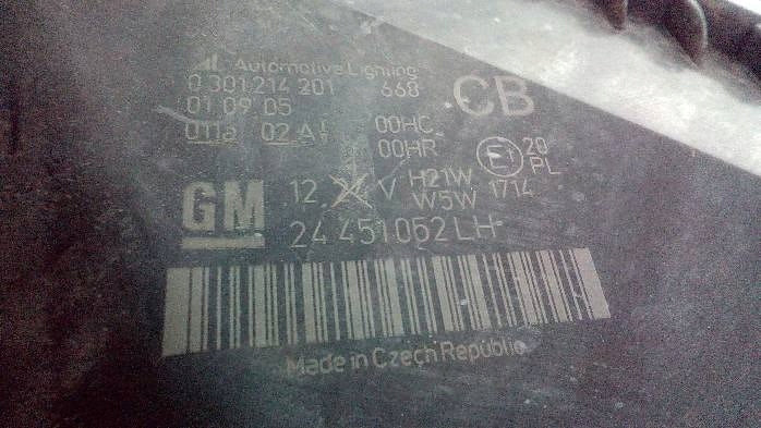 Frontscheinwerfer Opel Zafira B 301214201 Links Scheinwerfer Headlight